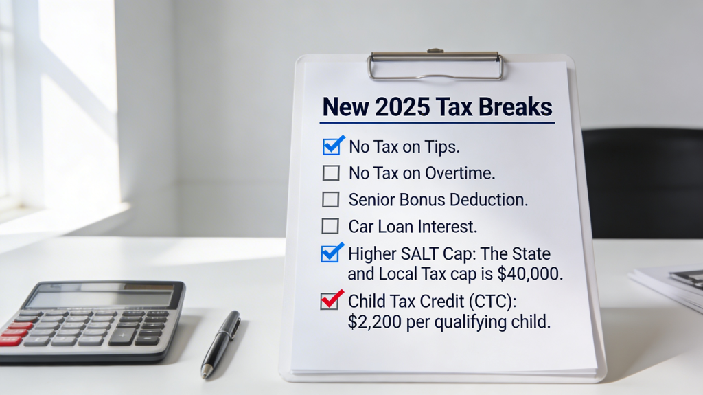Tax Tip – Significant New Deductions & Credits (OBBB)