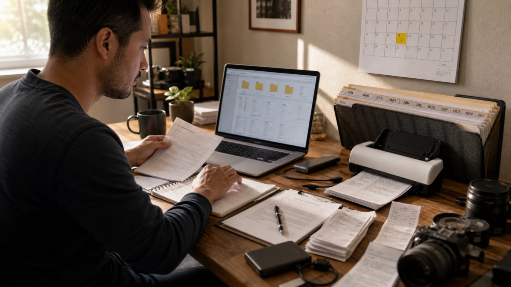 Keep receipts and records as you go.
