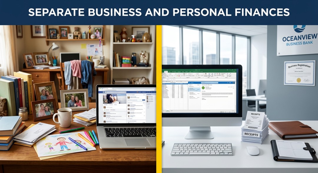 Separate business and personal finances. Use distinct bank accounts and credit cards to keep records…